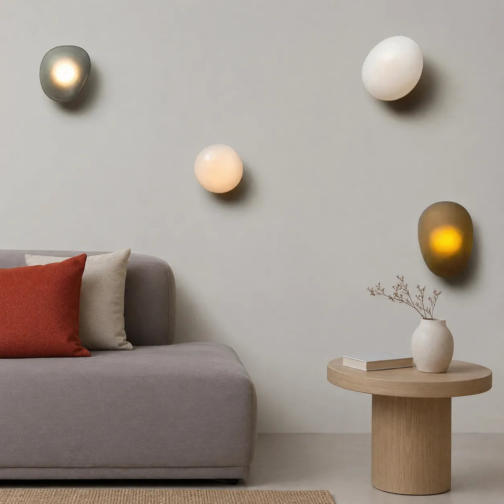 Applique murale en vitrail avec LED intégrée pour chambre, salon et couloir