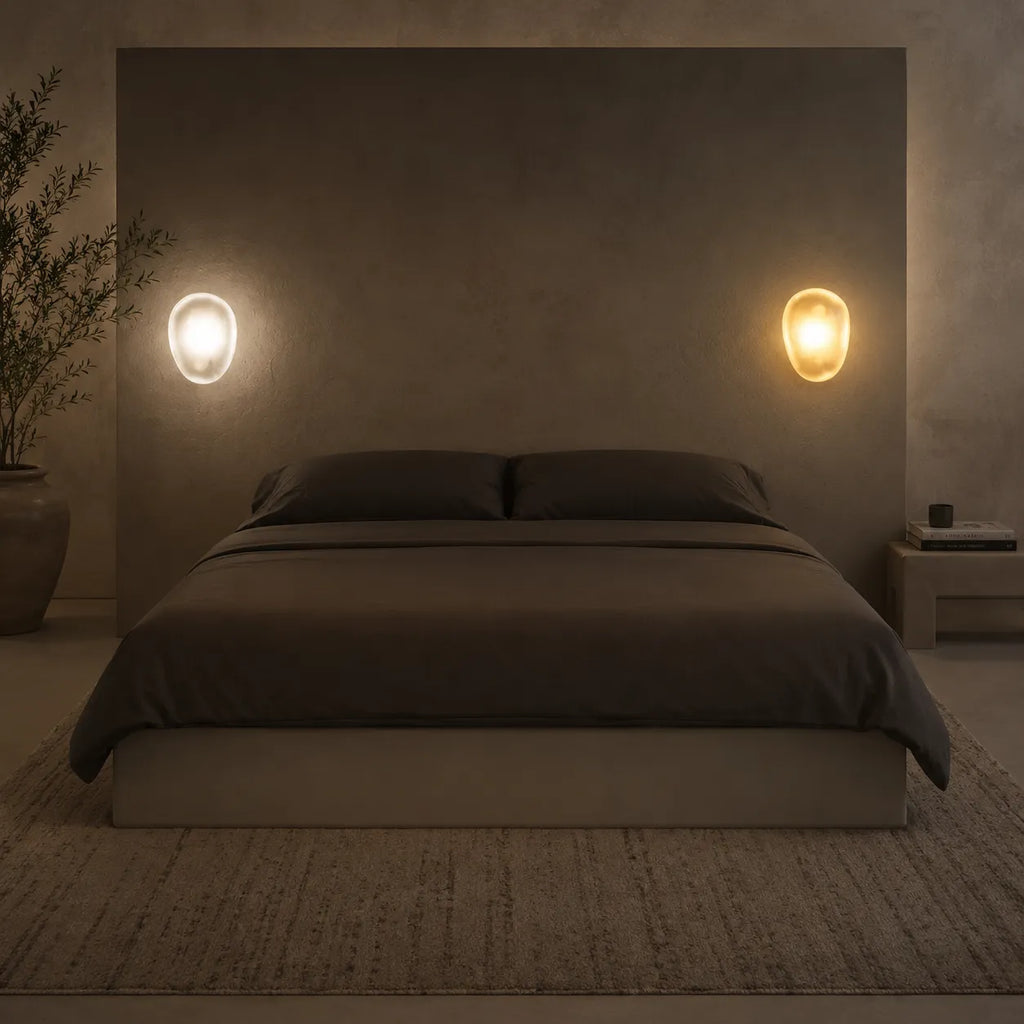 Applique murale en vitrail avec LED intégrée pour chambre, salon et couloir