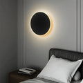 Wall Sconce Lighting with Integrated LED and Minimalist Round Aluminum Design