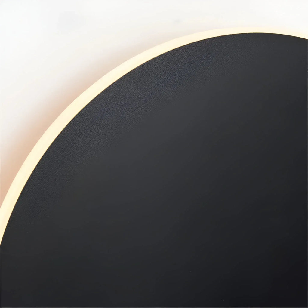 Wall Sconce Lighting with Integrated LED and Minimalist Round Aluminum Design