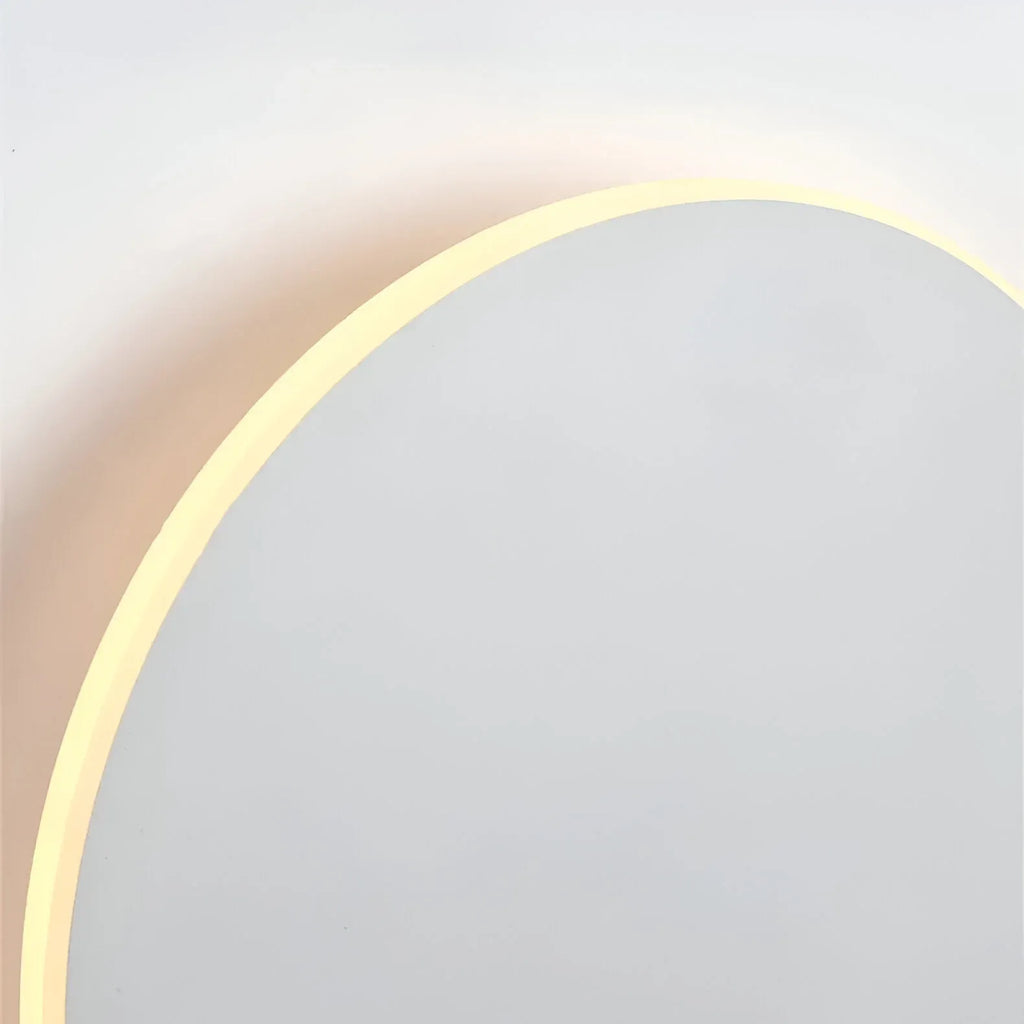 Wall Sconce Lighting with Integrated LED and Minimalist Round Aluminum Design