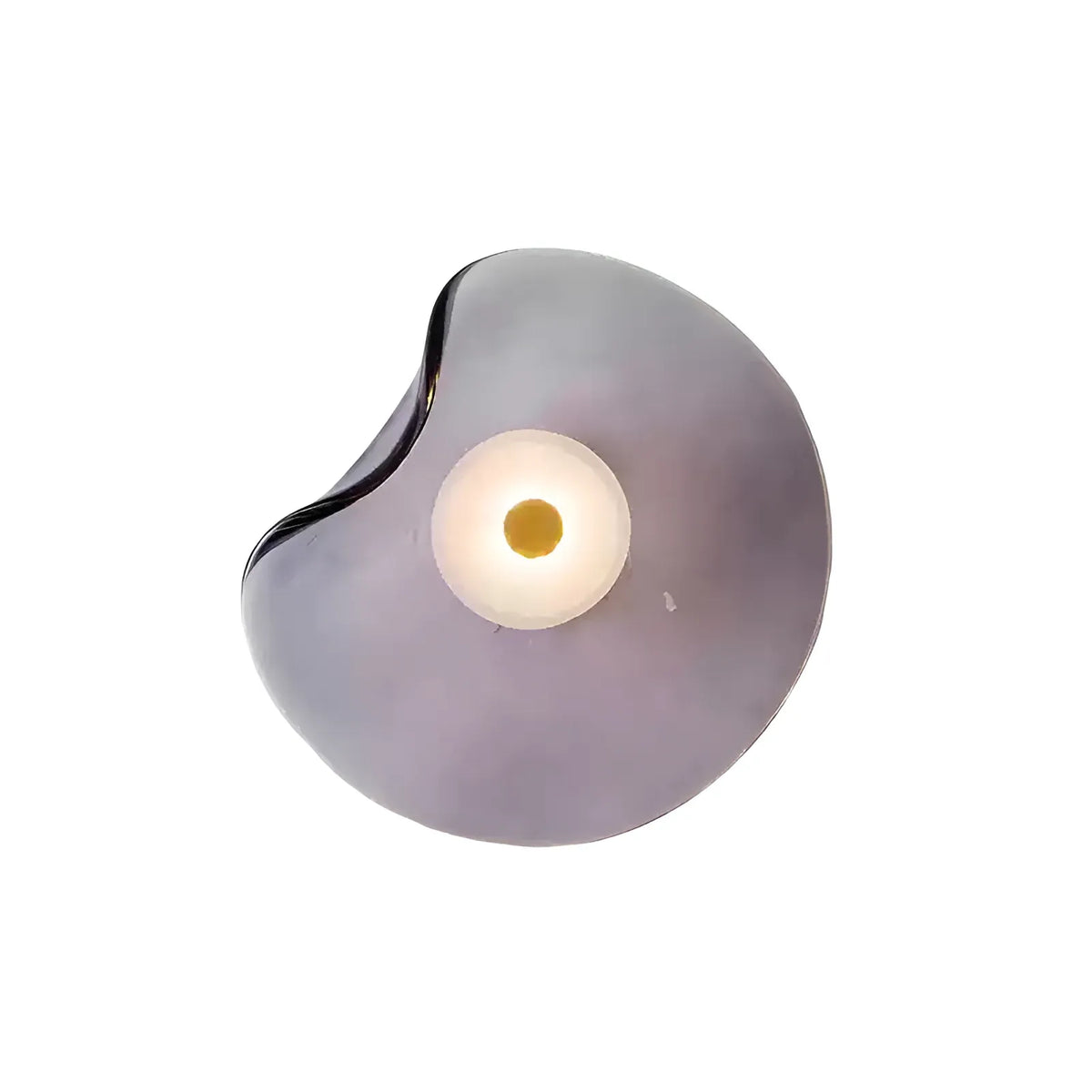 Wandleuchte mit gebogenem Glas und nach oben und unten gerichtetem Licht, moderne zeitgenössische Beleuchtung