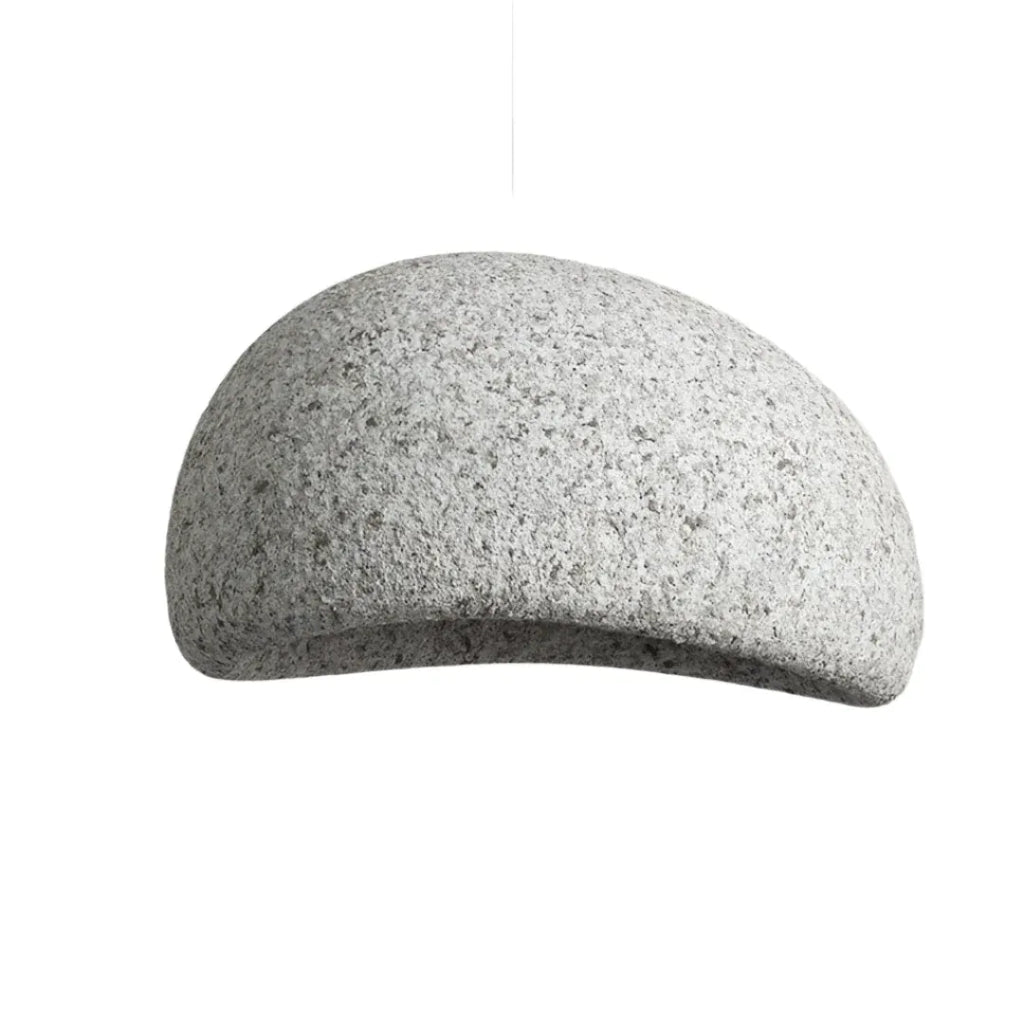 Pendelleuchte mit asymmetrischem Kuppelschirm und glatter Fiberglasoberfläche
