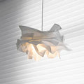 Suspension avec abat-jour en papier inspiré des nuages et lumière d’ambiance LED chaleureuse
