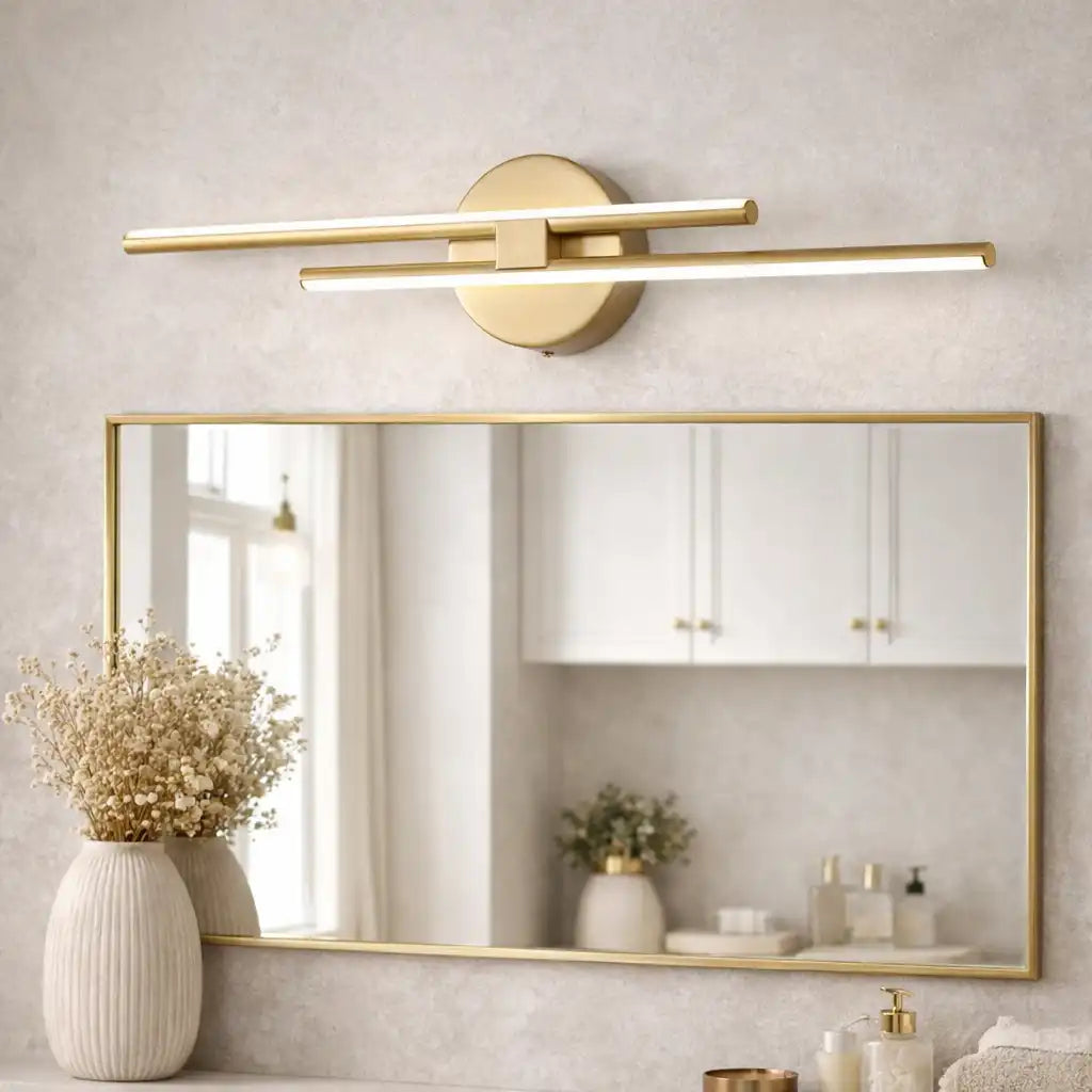 Linear LED Bathroom Vanity Light Fixtures with Up and Down Illumination
