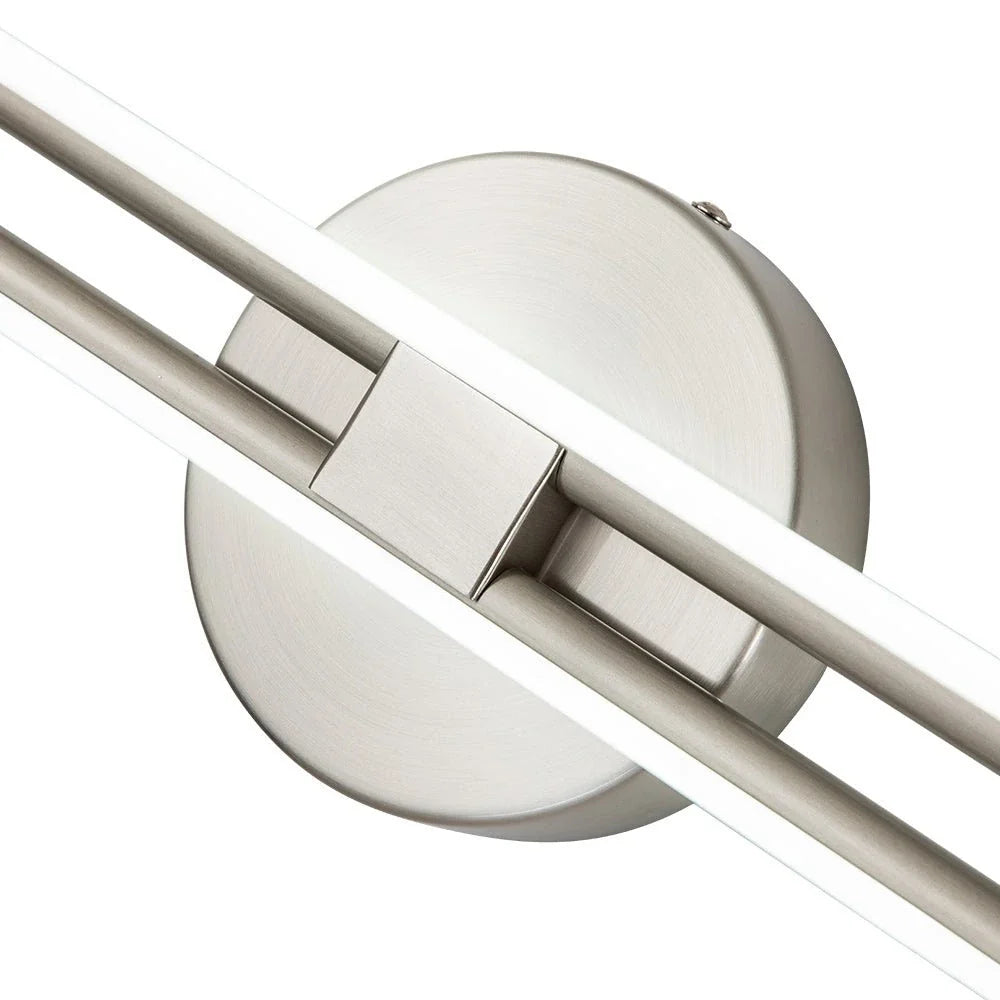 Linear LED Bathroom Vanity Light Fixtures with Up and Down Illumination