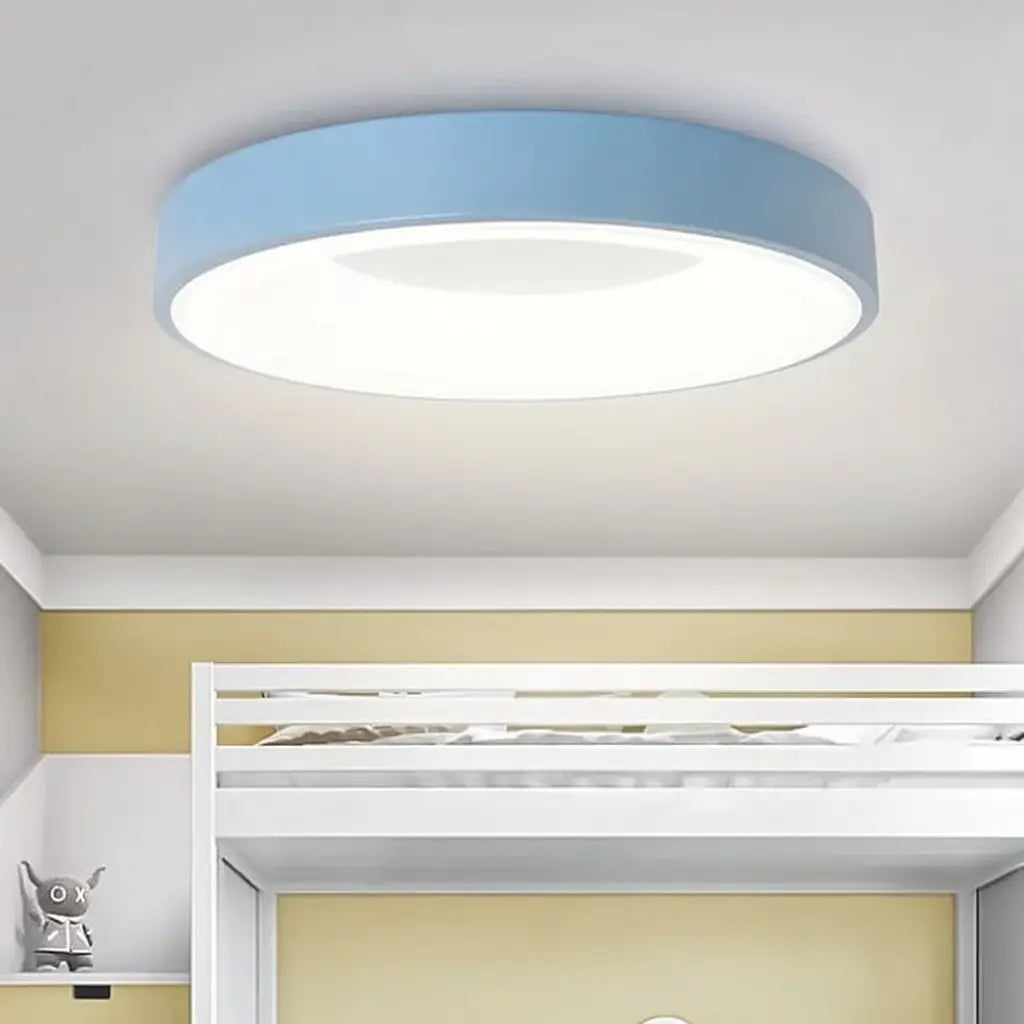 LED Oyster Light with Hollow Ring Design Flush Mount Ceiling Light for Bedroom Hallway