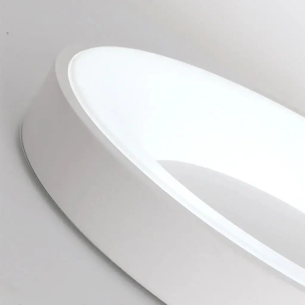 LED Oyster Light with Hollow Ring Design Flush Mount Ceiling Light for Bedroom Hallway