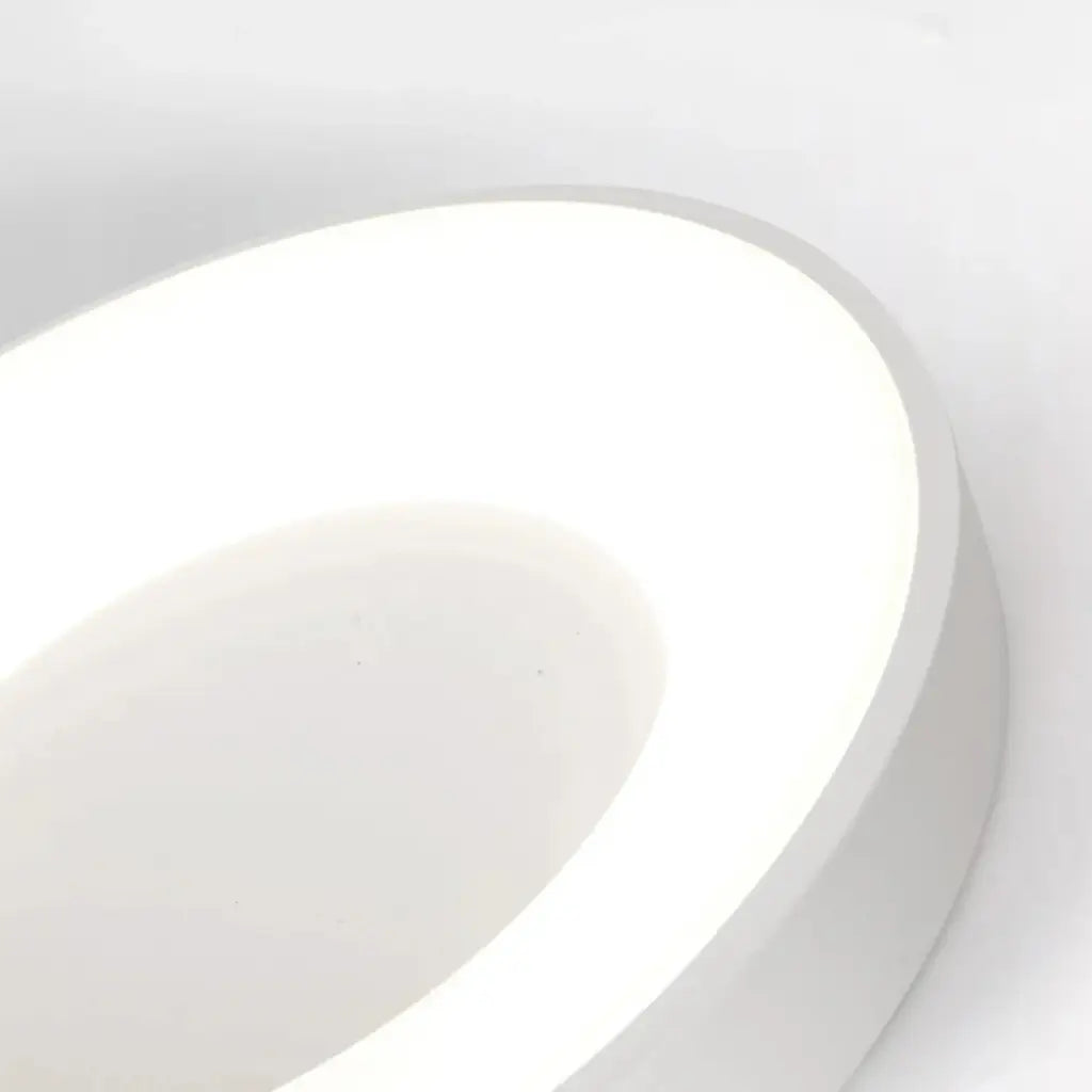 LED Oyster Light with Hollow Ring Design Flush Mount Ceiling Light for Bedroom Hallway