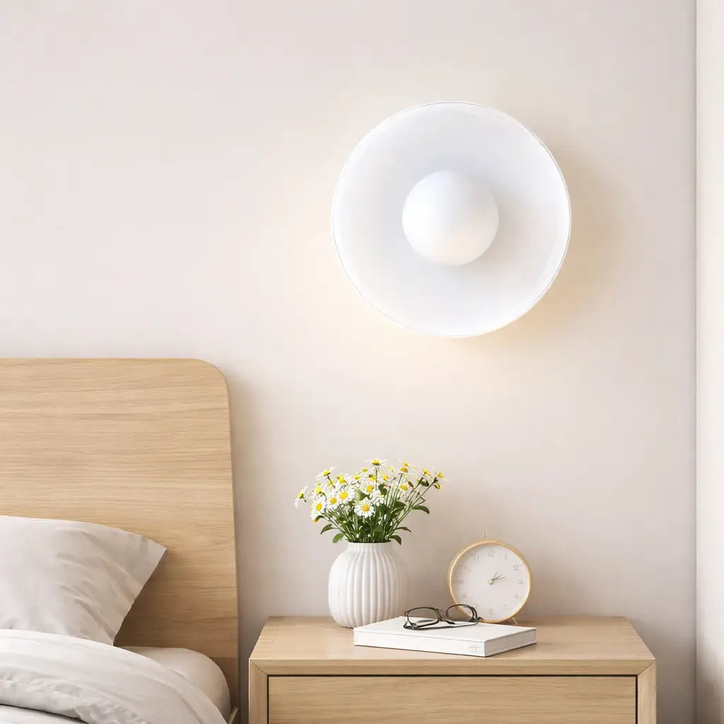 Kitchen Ceiling Lights with Translucent Glass Orb Shade Semi Flush Mount