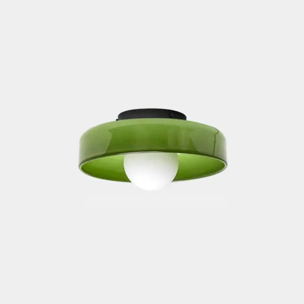 Kitchen Ceiling Lights with Translucent Glass Orb Shade Semi Flush Mount