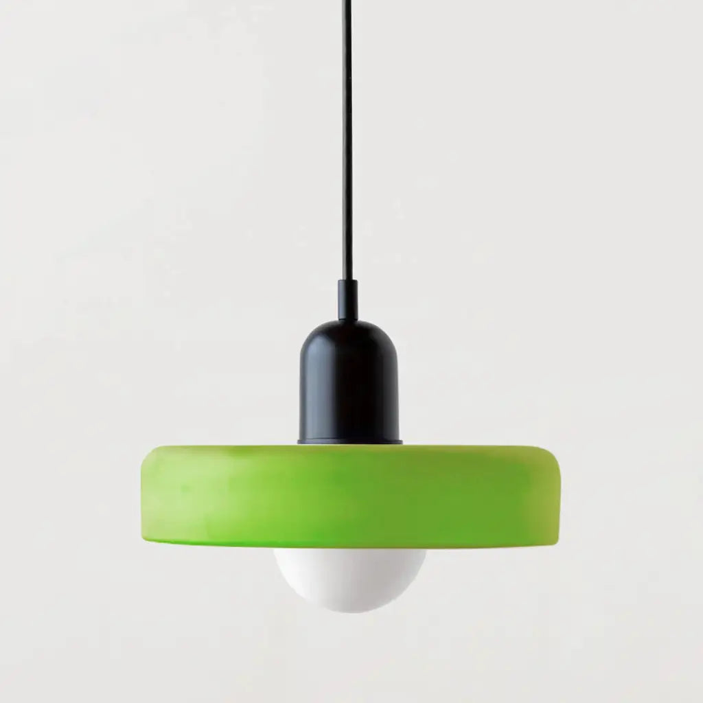 Sonnet Bauhaus-Pendelleuchte aus farbigem Glas