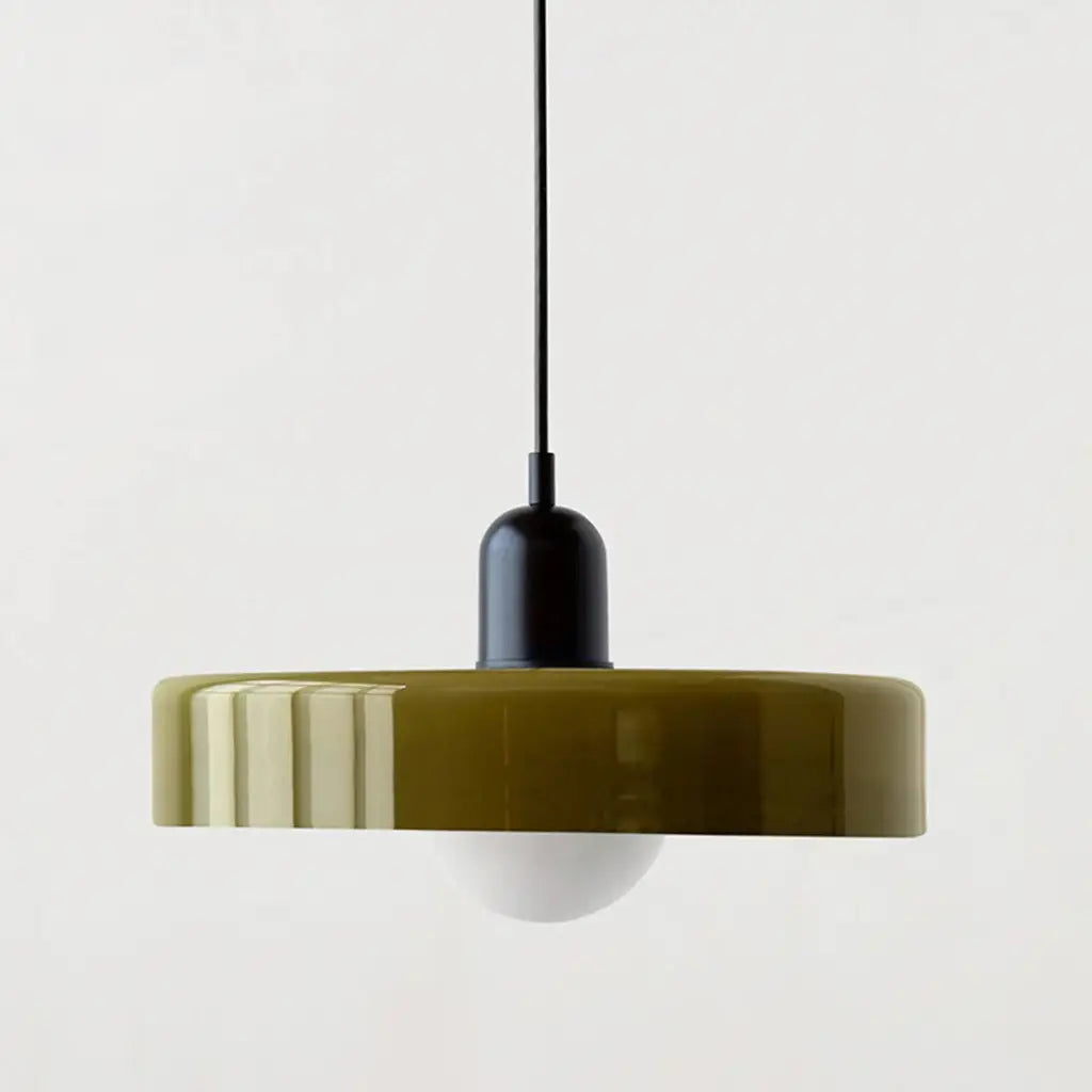 Sonnet Bauhaus-Pendelleuchte aus farbigem Glas