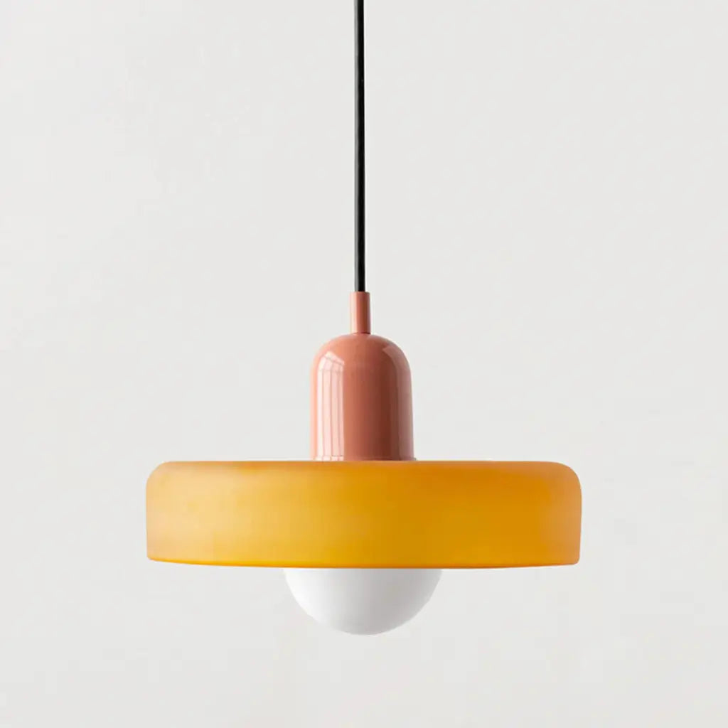 Sonnet Bauhaus-Pendelleuchte aus farbigem Glas