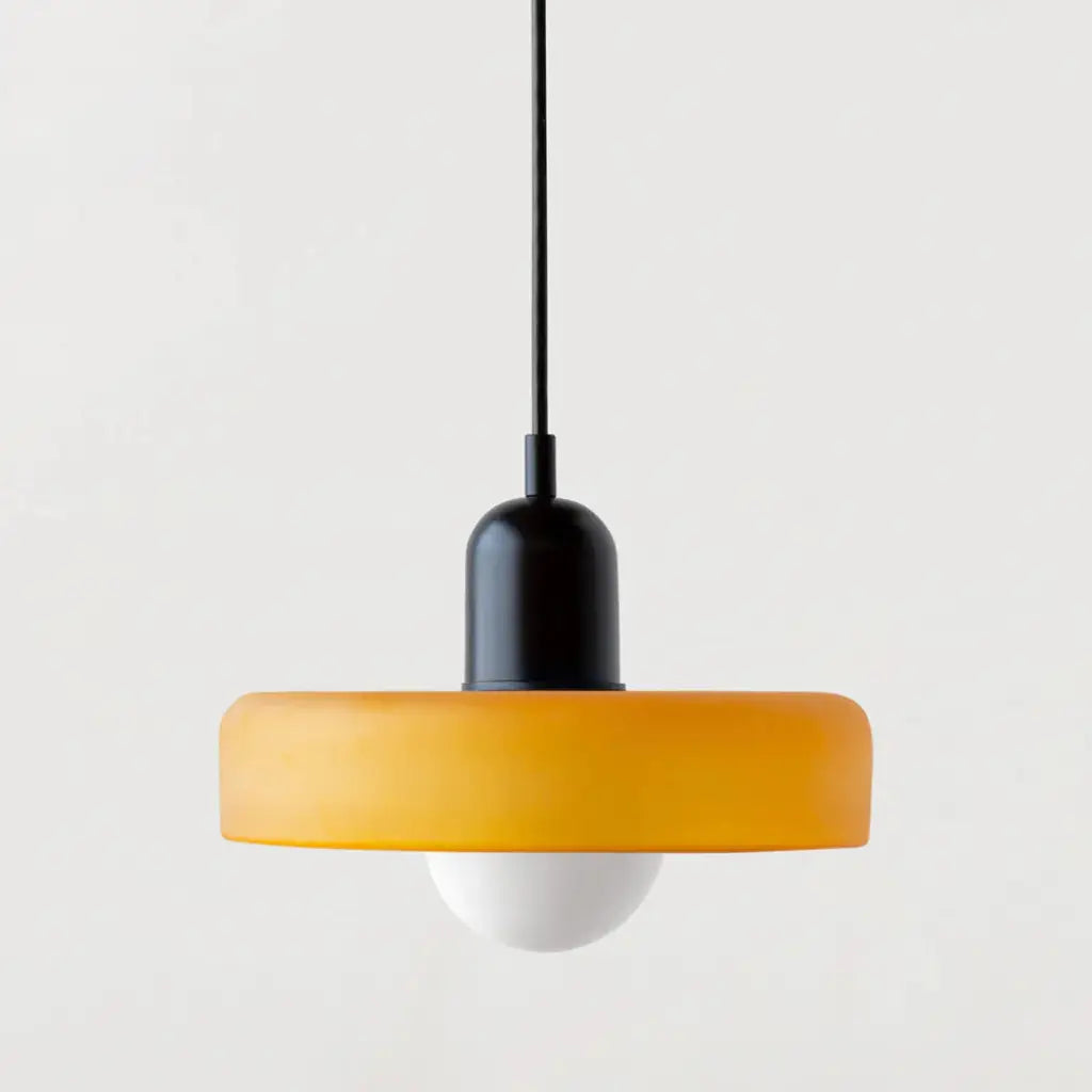 Sonnet Bauhaus-Pendelleuchte aus farbigem Glas