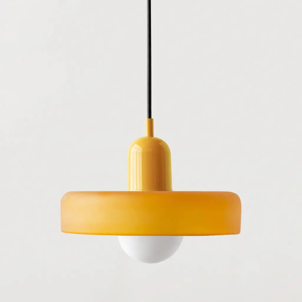 Sonnet Bauhaus-Pendelleuchte aus farbigem Glas