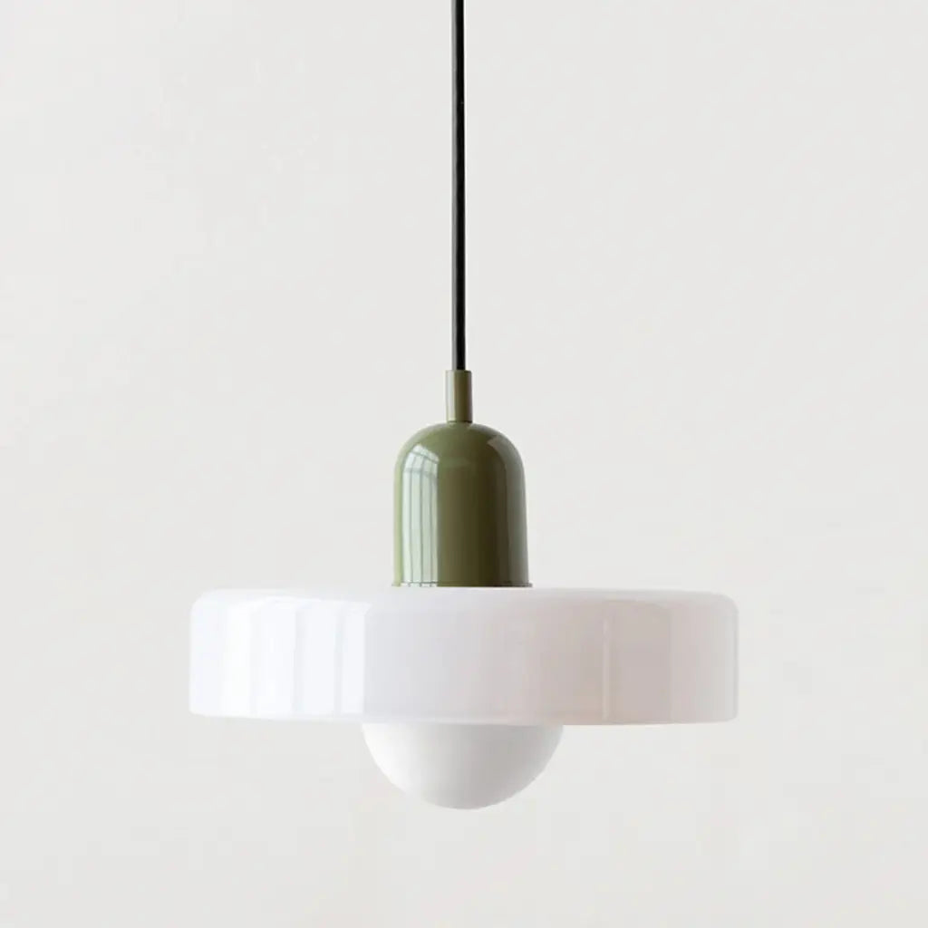 Sonnet Bauhaus-Pendelleuchte aus farbigem Glas