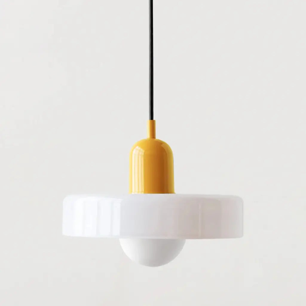 Sonnet Bauhaus-Pendelleuchte aus farbigem Glas