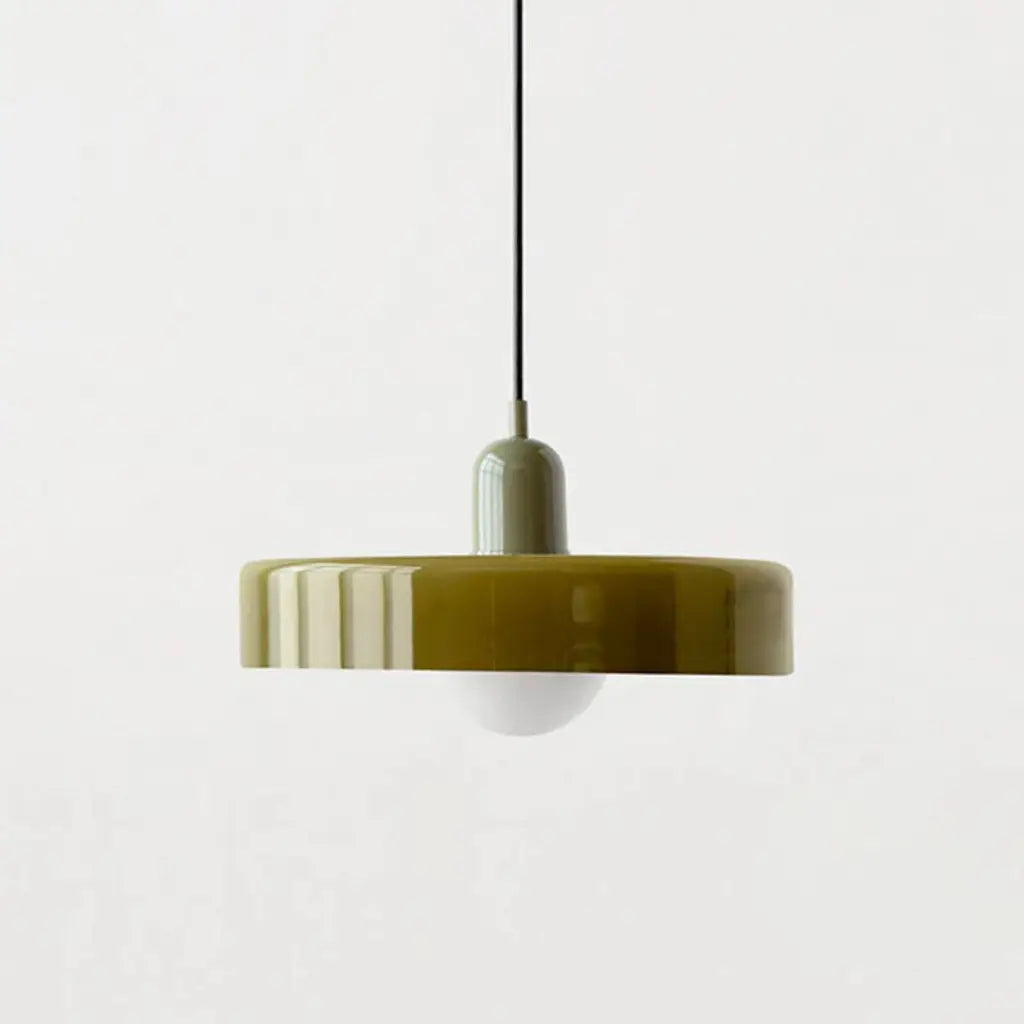 Sonnet Bauhaus-Pendelleuchte aus farbigem Glas