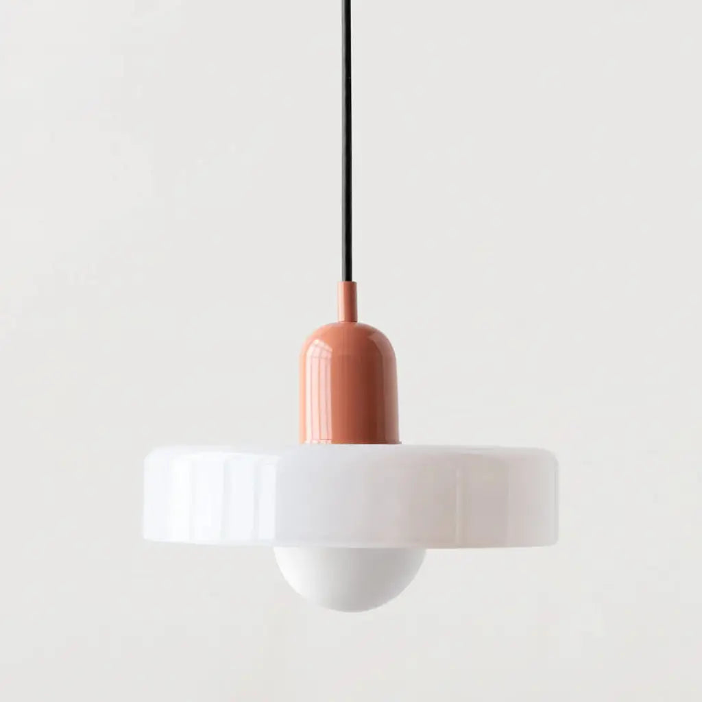 Sonnet Bauhaus-Pendelleuchte aus farbigem Glas