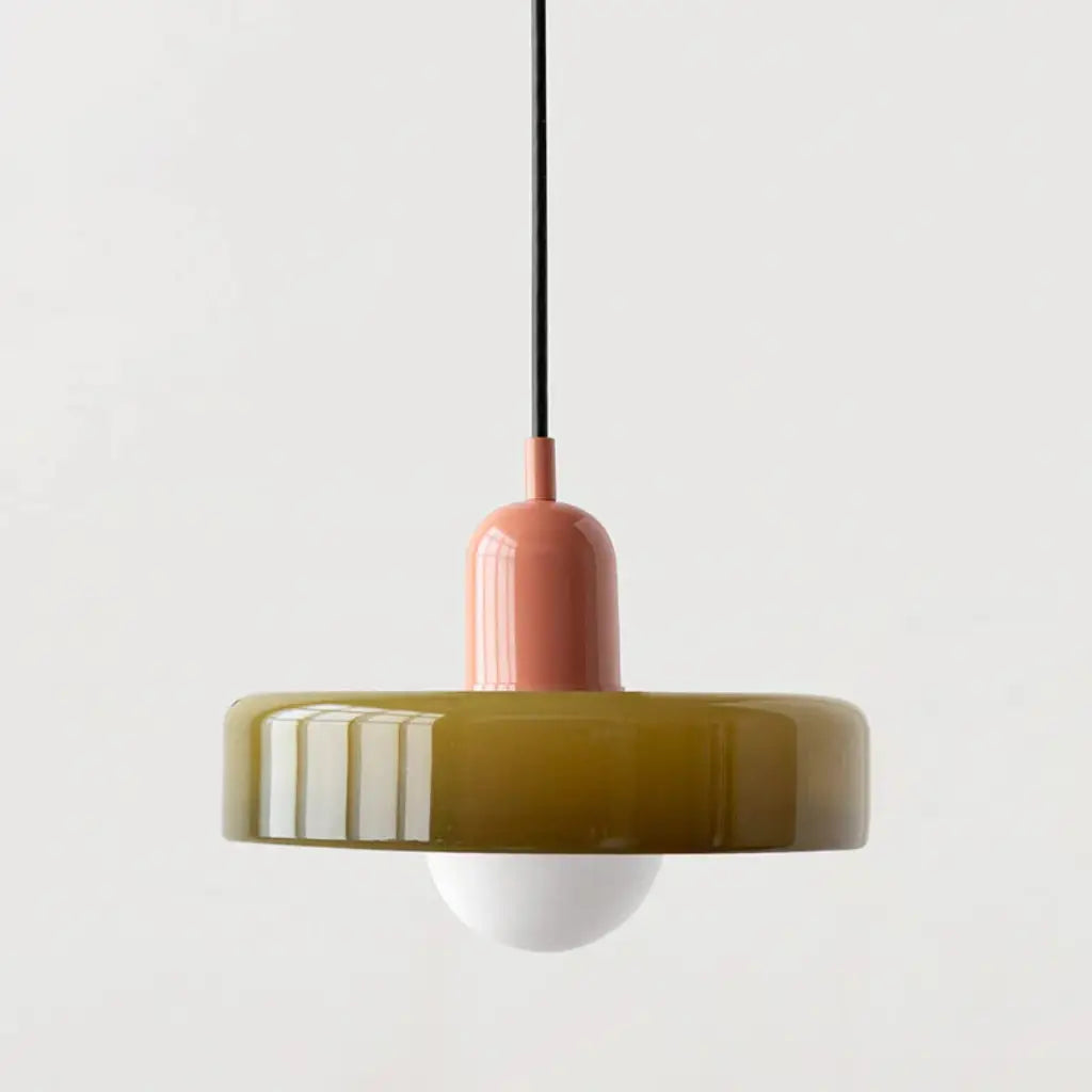 Sonnet Bauhaus-Pendelleuchte aus farbigem Glas