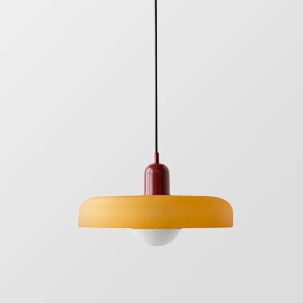 Sonnet Bauhaus-Pendelleuchte aus farbigem Glas