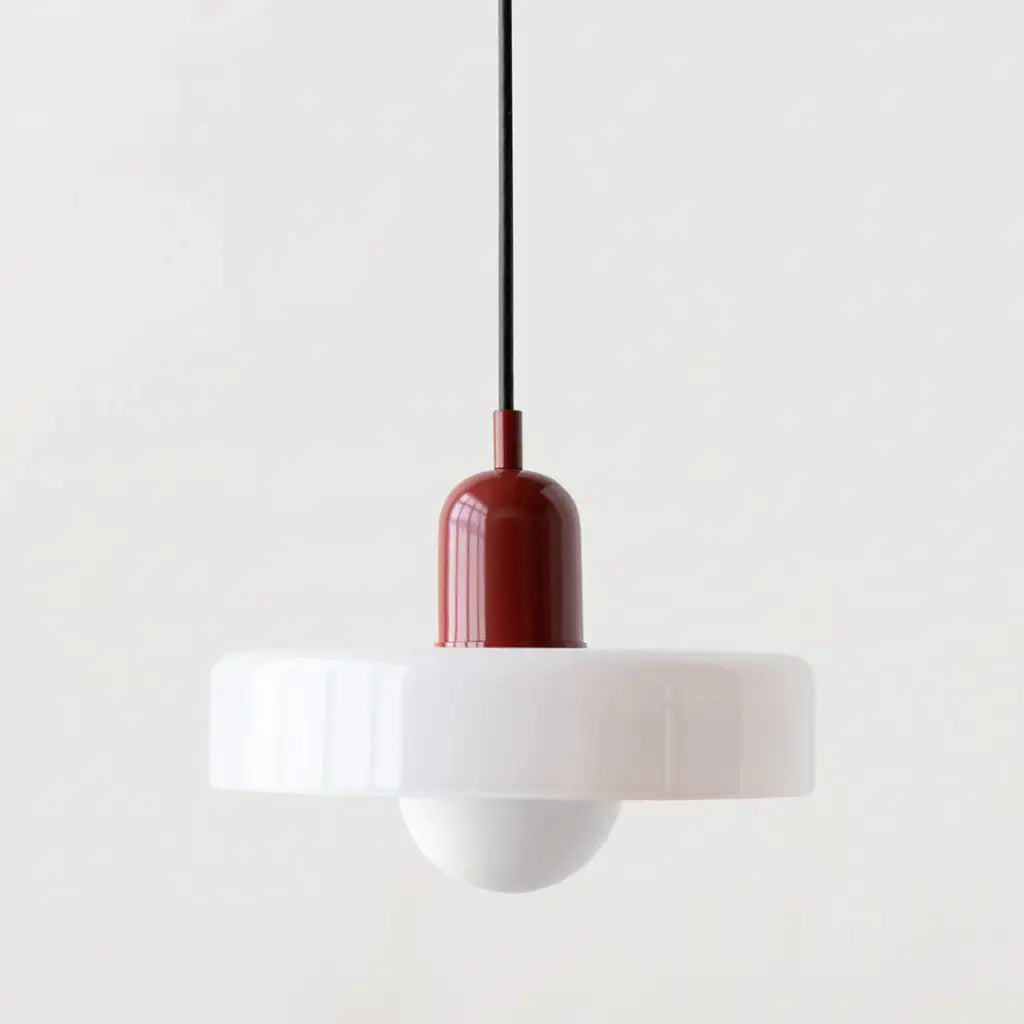 Sonnet Bauhaus-Pendelleuchte aus farbigem Glas