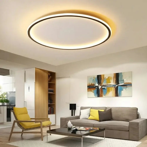 LED-Deckenleuchte mit rundem Halo-Ring für Schlafzimmer, Flur und Wohnbereiche