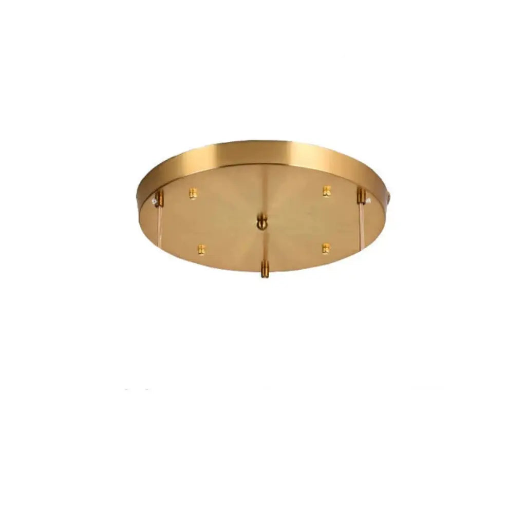 Pendant Light with Ribbed Pressed Glass and Brass Hardware