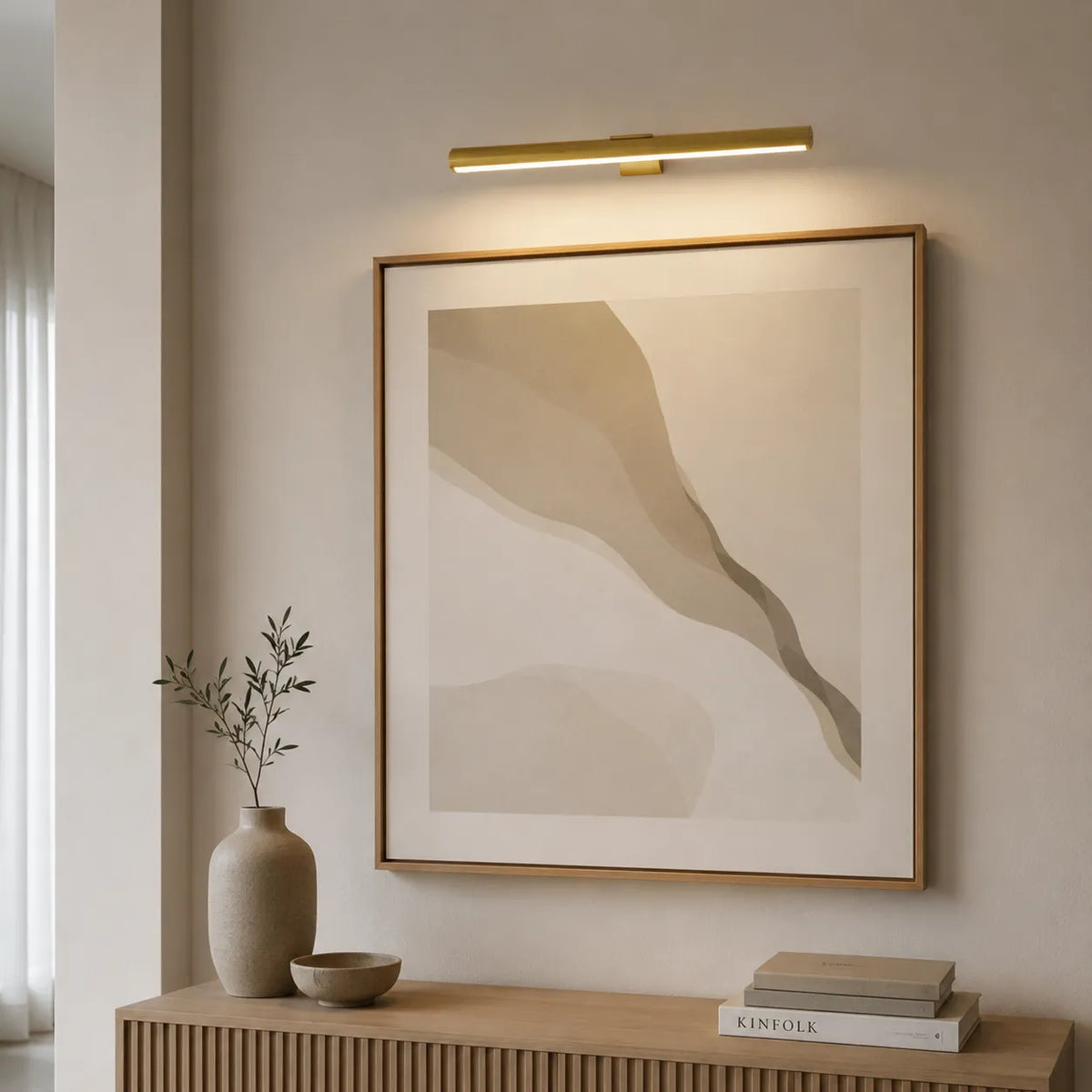Akku-LED-Bilderleuchte mit verstellbarem, drehbarem Kopf und kabellosem, wiederaufladbarem Design