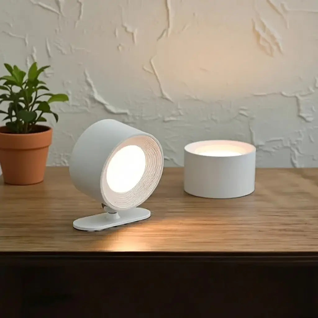 Wireless Wall Sconce with Rechargeable LED and Adjustable Magnetic Head