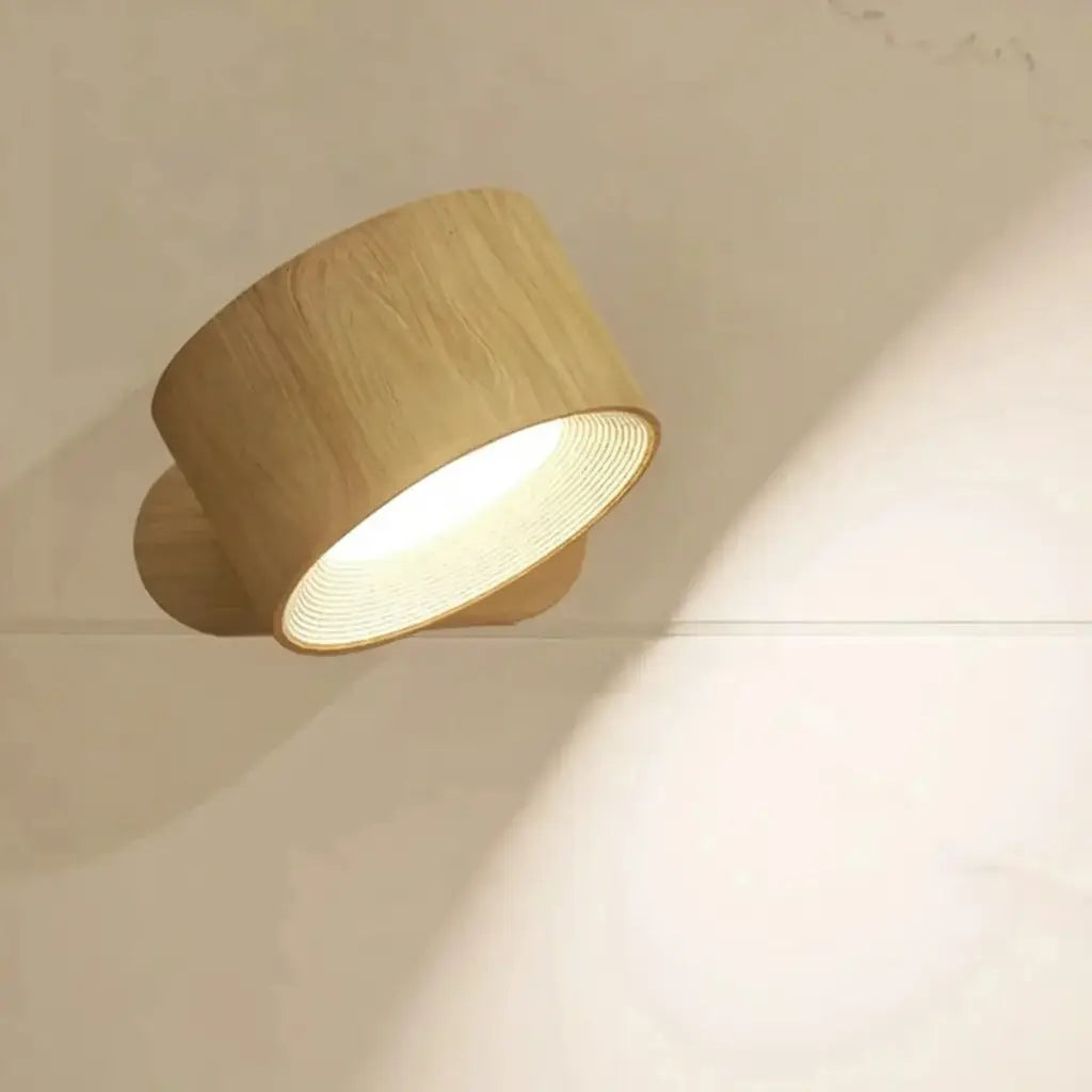Wireless Wall Sconce with Rechargeable LED and Adjustable Magnetic Head