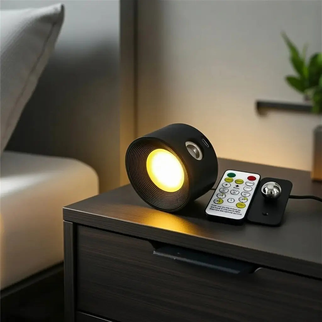 Wireless Wall Sconce with Rechargeable LED and Adjustable Magnetic Head