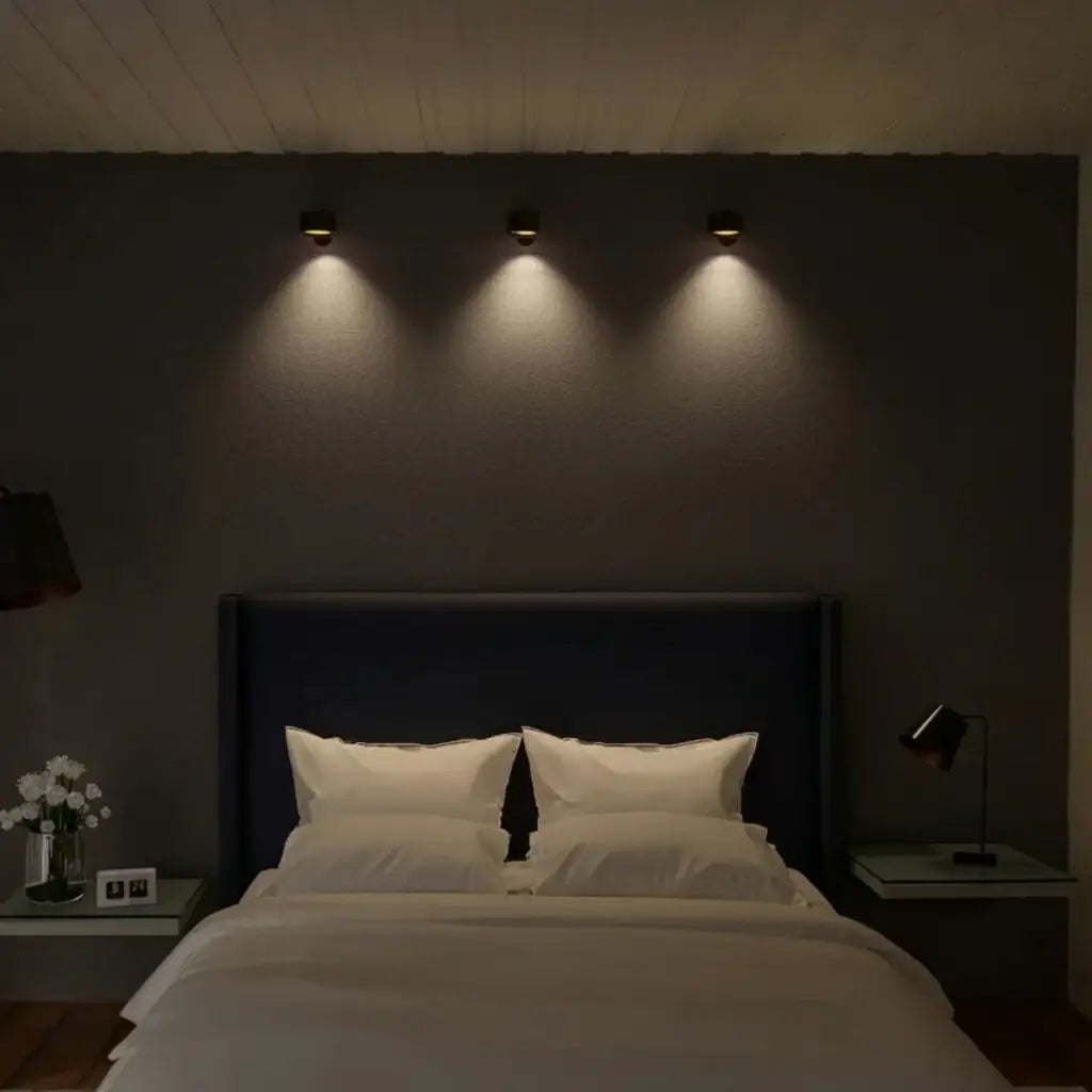 Wireless Wall Sconce with Rechargeable LED and Adjustable Magnetic Head