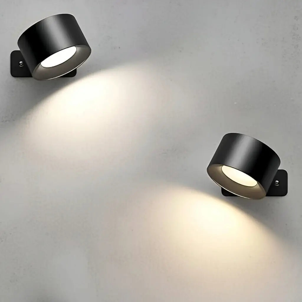Wireless Wall Sconce with Rechargeable LED and Adjustable Magnetic Head