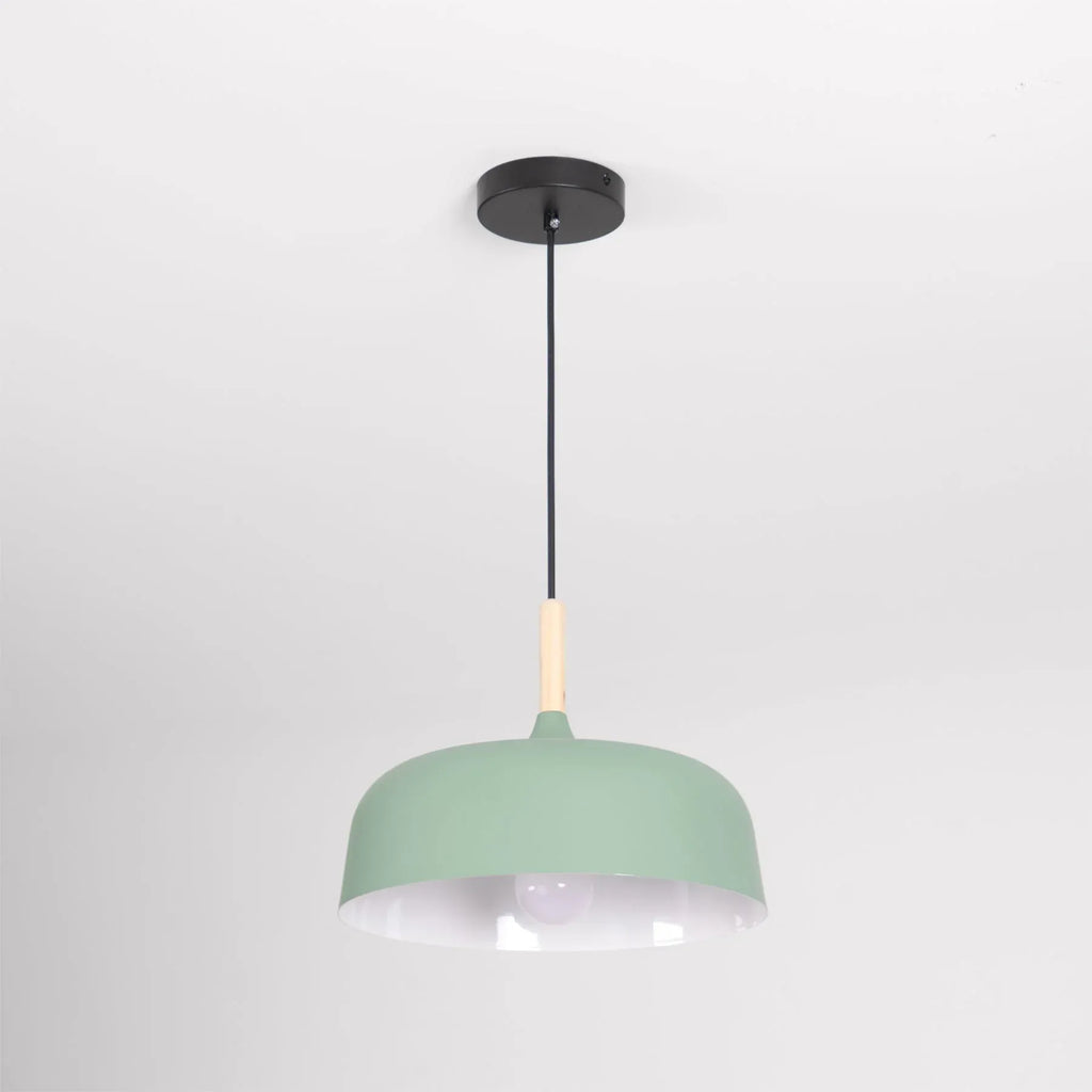 Pendelleuchte mit Holzakzent und minimalistischem Metalldesign für Wohnzimmer, Esszimmer und Küche