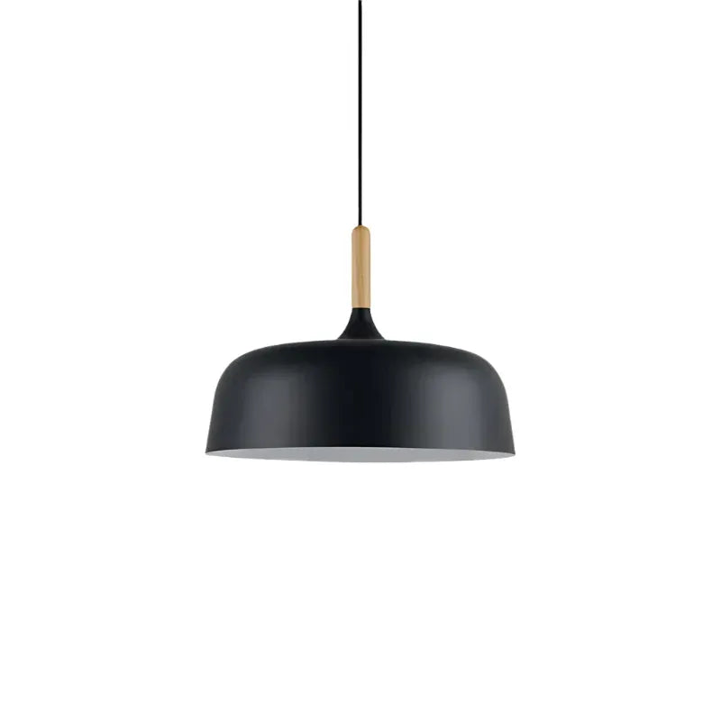 Pendelleuchte mit Holzakzent und minimalistischem Metalldesign für Wohnzimmer, Esszimmer und Küche