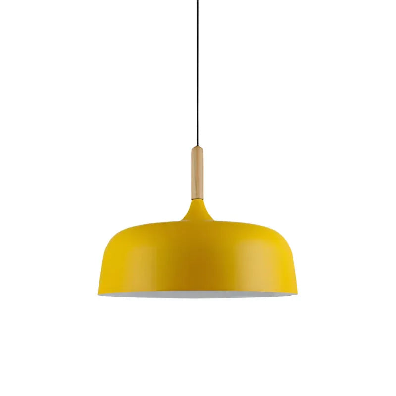 Pendelleuchte mit Holzakzent und minimalistischem Metalldesign für Wohnzimmer, Esszimmer und Küche