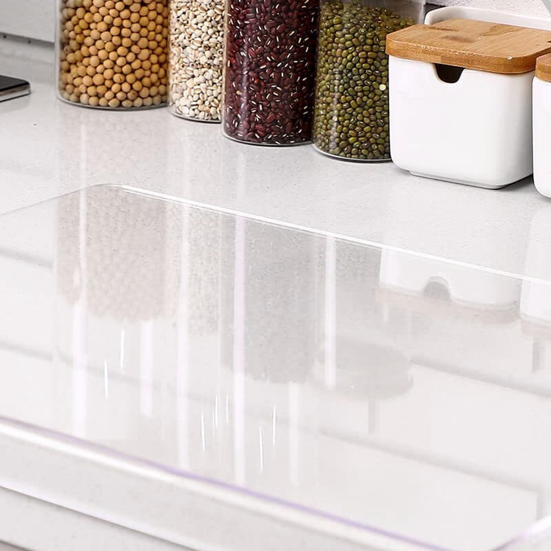 Acrylic Cutting Board with Non-Slip Feet and Counter Edge Lip for Kitchen Food Preparation - Image 9