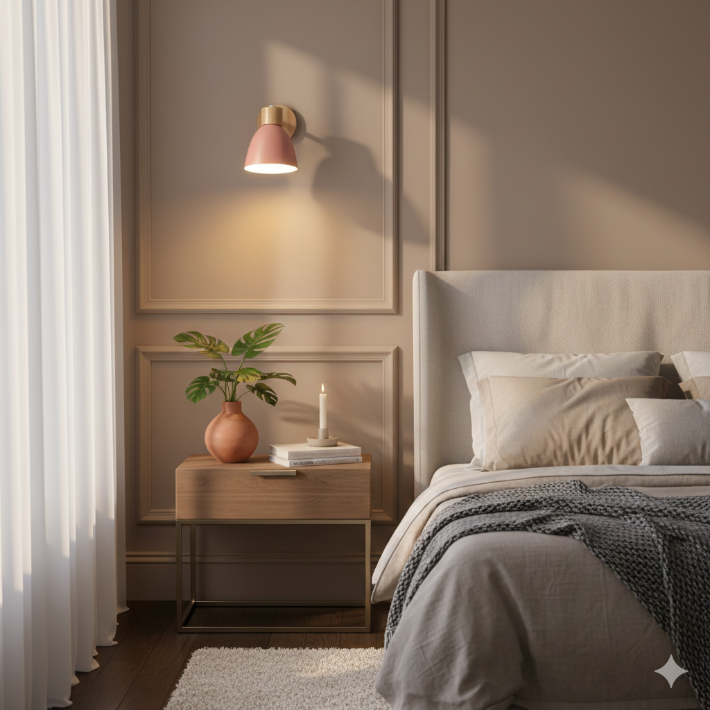Adjustable Swing Arm Wall Sconce Wooden Base and Metal Shade - Image 10