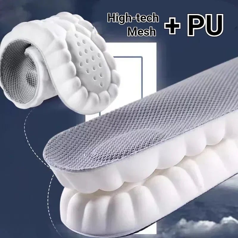 Arch Support Shoe Insoles with Cushioning and Breathable Mesh for Flat Feet - Image 4