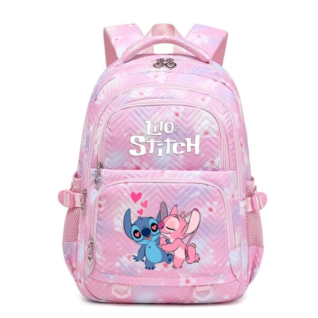 Back to School Quilted Backpack with Character Print and Multiple Pockets - Image 13