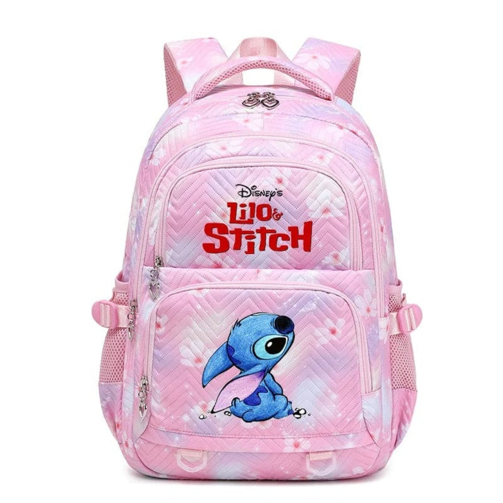 Back to School Quilted Backpack with Character Print and Multiple Pockets - Image 15