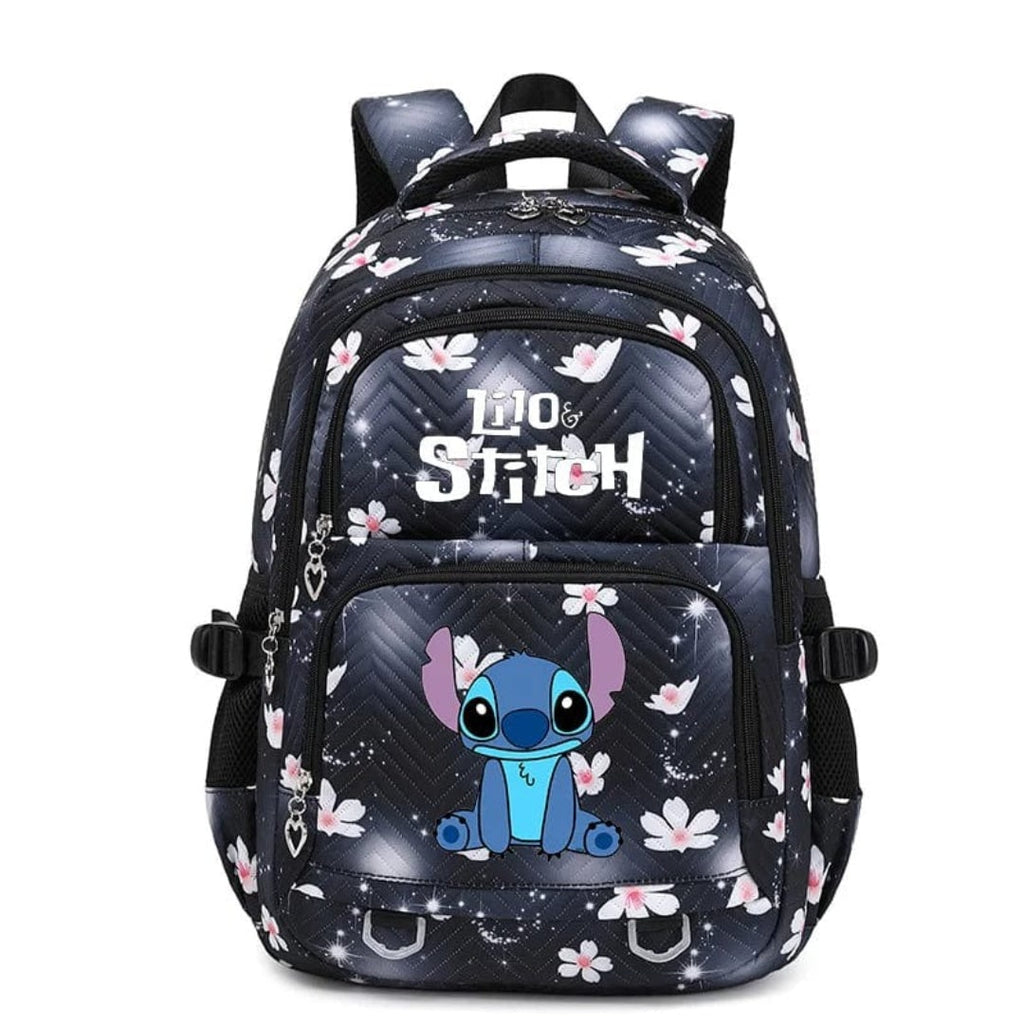 Back to School Quilted Backpack with Character Print and Multiple Pockets - Image 21