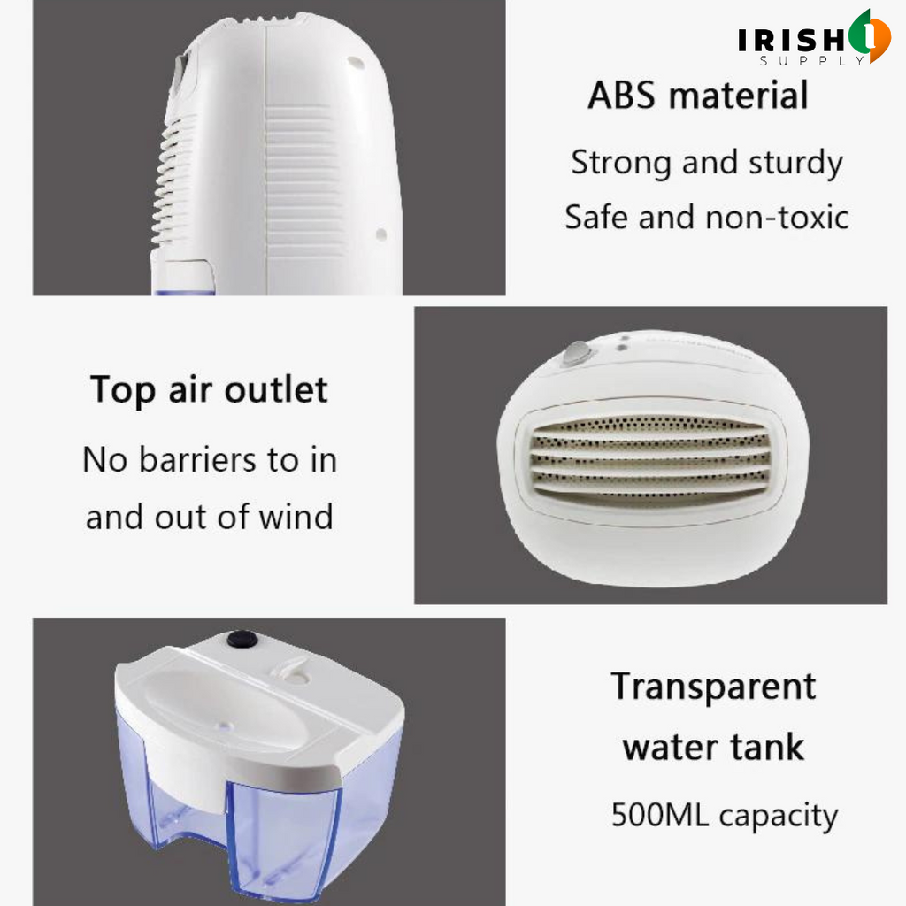 Basement Crawl Space Dehumidifier with 500ml Tank Portable Compact Moisture Removal - Image 5