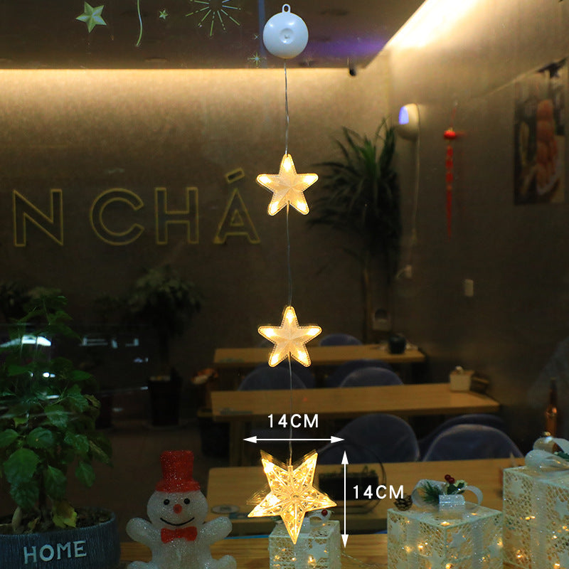 Battery Operated Christmas Lights with Suction Cup for Window Glass and Mirrors - Image 4