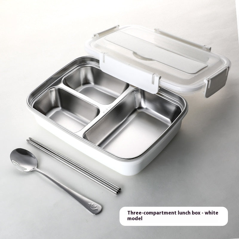 Bento Lunch Box with Stainless Steel Interior Airtight Compartments and Phone Stand Lid - Image 5