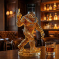 Bigfoot Whiskey Decanter with Stopper Novelty Sasquatch Glass Bourbon Bottle - Image 1