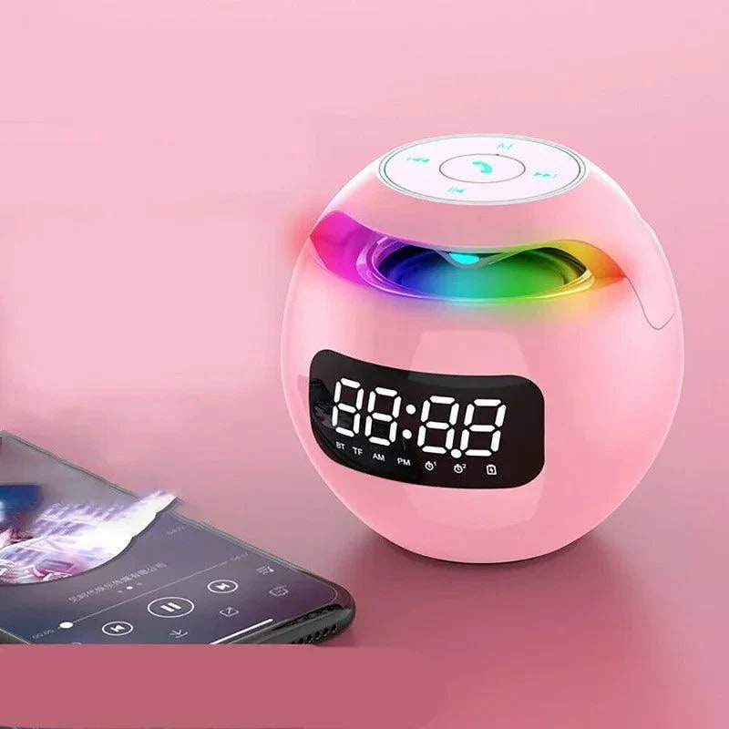 Bluetooth Speaker Alarm Clock with LED Display and Ambient Night Light - Image 4