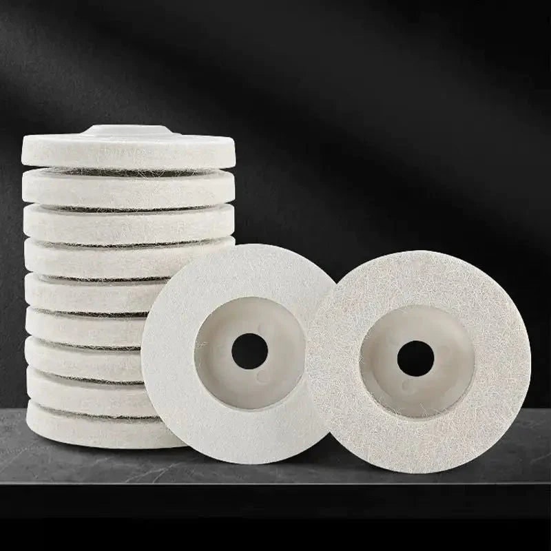 Buffing Wheel for Grinder with Wool Felt Polishing Pad for Angle - Image 1